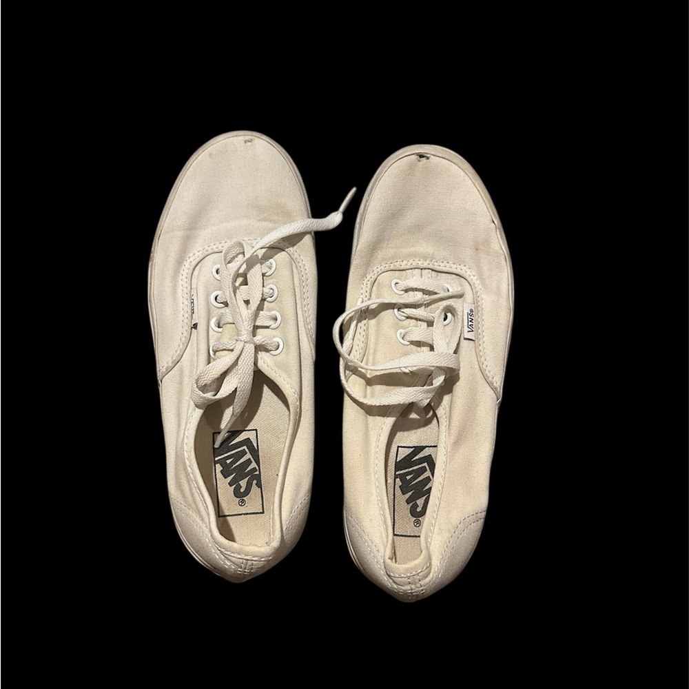 Vans Women's White Canvas Sneakers